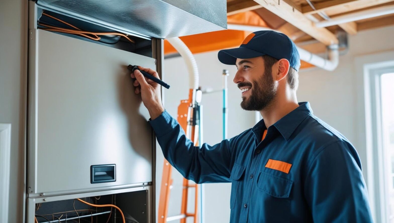 Furnace and duct cleaning in Edmonton home