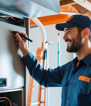 Furnace and duct cleaning in Edmonton home